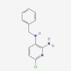 molecular formula C12H12ClN3 B8290096 N3-benzyl-6-chloropyridine-2,3-diamine 