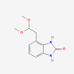 B8290130 4-(2,2-Dimethoxyethyl)-1,3-dihydro-2H-benzimidazol-2-one CAS No. 920284-98-6