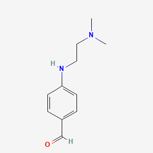 molecular formula C11H16N2O B8290240 4-[[2-(Dimethylamino)ethyl]amino]benzaldehyde 