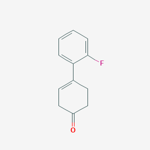 molecular formula C12H11FO B8290259 4-(2-Fluoro-phenyl)-cyclohex-3-enone 