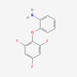 molecular formula C12H8F3NO B8290302 2-(2,4,6-Trifluorophenoxy)aniline 