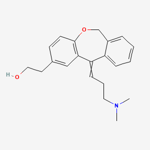 molecular formula C21H25NO2 B8290364 11-(3-Dimethylaminopropylidene)-2-(2-hydroxyethyl)-6,11-dihydrodibenz[b,e]oxepin 