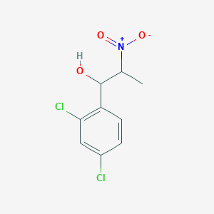 molecular formula C9H9Cl2NO3 B8290368 1-(2,4-Dichlorophenyl)-2-nitro-propan-1-ol 