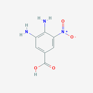 molecular formula C7H7N3O4 B8290383 3,4-Diamino-5-nitrobenzoic acid 
