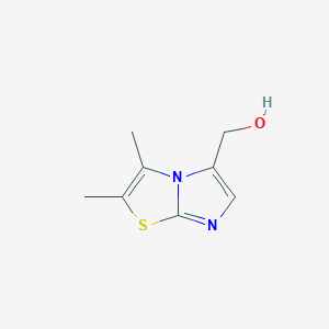 molecular formula C8H10N2OS B8290387 2,3-Dimethylimidazo[2,1-b]thiazole-5-methanol CAS No. 174208-91-4