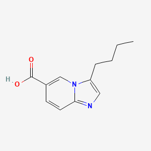 molecular formula C12H14N2O2 B8290398 3-Butylimidazo[1,2-a]pyridine-6-carboxylic acid 