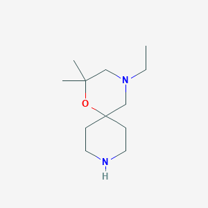 molecular formula C12H24N2O B8290412 4-Ethyl-2,2-dimethyl-1-oxa-4,9-diazaspiro[5.5]undecane 