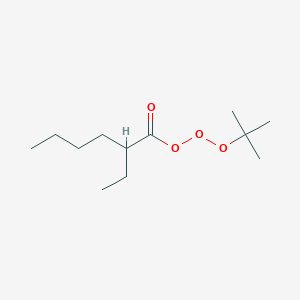 molecular formula C12H24O4 B8290471 2-Ethylhexanoic acid tert-butylperoxy ester 