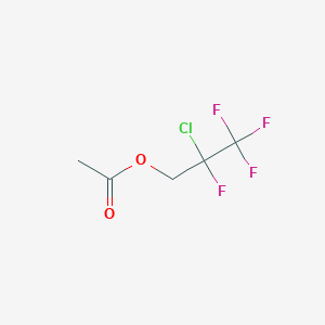 molecular formula C5H5ClF4O2 B8290573 2,3,3,3-Tetrafluoro-2-chloropropyl acetate 