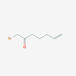 molecular formula C7H11BrO B8290611 1-Bromohept-6-en-2-one 