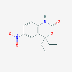 4,4-diethyl-6-nitro-1,4-dihydro-2H-3,1-benzoxazin-2-one