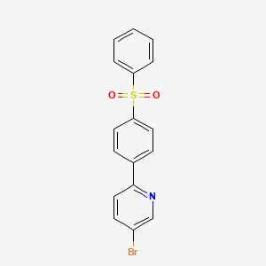 5-Bromo-2-(4-(phenylsulfonyl)phenyl)pyridine