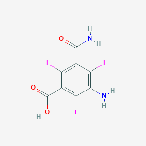 3-Amino-5-(aminocarbonyl)-2,4,6-triiodobenzoic acid