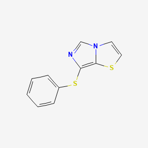 molecular formula C11H8N2S2 B8290764 7-Phenylthioimidazo[5,1-b]thiazole 