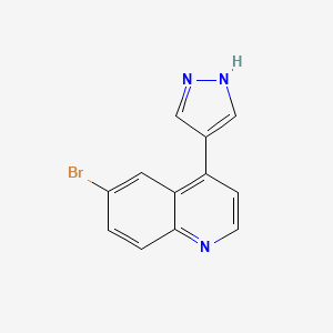 6-bromo-4-(1H-pyrazol-4-yl)quinoline