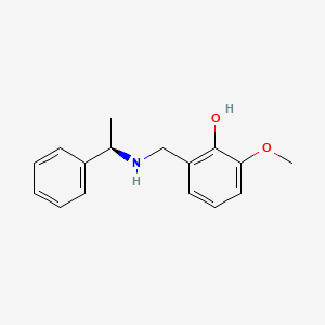 molecular formula C16H19NO2 B8290796 (R)-(+)-N-(2-hydroxy-3-methoxybenzyl)-1-phenylethylamine 