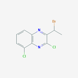 molecular formula C10H7BrCl2N2 B8290821 2-(1-Bromoethyl)-3,5-dichloroquinoxaline 