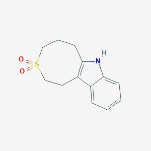 molecular formula C13H15NO2S B8290833 1,2,4,5,6,7-Hexahydrothiocino[5,4-b]indole 3,3-dioxide 