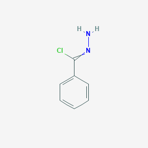 molecular formula C7H7ClN2 B8290843 Benzenecarbohydrazonoyl chloride 