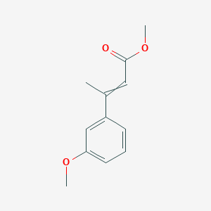 molecular formula C12H14O3 B8290871 3-(3-Methoxyphenyl)-but-2-enoic acid Methyl Ester 