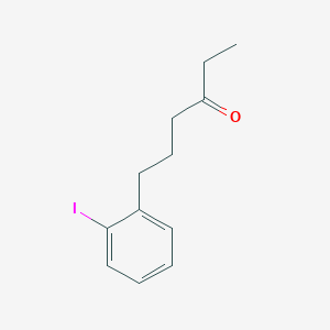 molecular formula C12H15IO B8290918 6-(2-Iodophenyl)-3-hexanone 