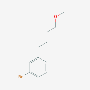 molecular formula C11H15BrO B8290945 1-Bromo-3-(4-methoxy-butyl)-benzene 