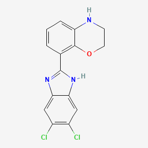 8-(5,6-dichloro-1H-benzo[d]imidazol-2-yl)-3,4-dihydro-2H-benzo[b][1,4]oxazine