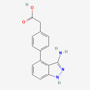 Benzeneacetic acid,4-(3-amino-1h-indazol-4-yl)-