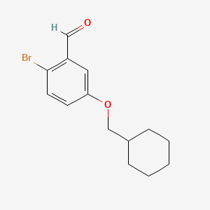 2-Bromo-5-(cyclohexylmethoxy)benzaldehyde