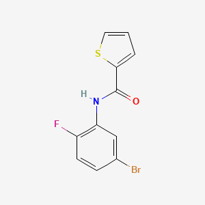 molecular formula C11H7BrFNOS B8291060 5-bromo(2-thienyl)-N-(2-fluorophenyl)carboxamide 