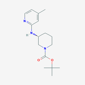 molecular formula C16H25N3O2 B8291084 (R)-tert-butyl 3-((4-methylpyridin-2-yl)amino)piperidine-1-carboxylate 