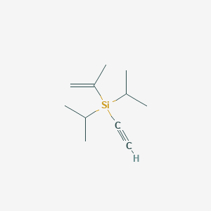 molecular formula C11H20Si B8291090 (Isopropenyldiisopropylsilyl)acetylene 