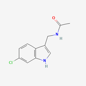 N-(6-chloro-1H-indol-3-ylmethyl)-acetamide