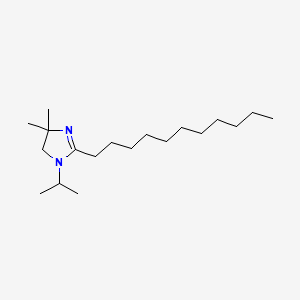 molecular formula C19H38N2 B8291154 2-Imidazoline, 4,4-dimethyl-1-isopropyl-2-undecyl- CAS No. 74038-79-2