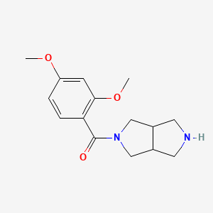 molecular formula C15H20N2O3 B8291176 (2,4-Dimethoxy-phenyl)-(hexahydro-pyrrolo[3,4-c]pyrrol-2-yl)-methanone 
