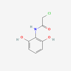 molecular formula C8H8ClNO3 B8291183 2-chloro-N-(2,6-dihydroxyphenyl)acetamide 