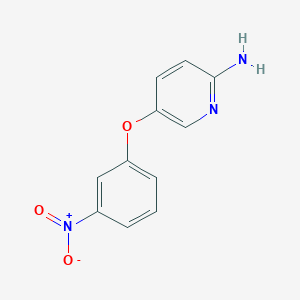 molecular formula C11H9N3O3 B8291208 5-(3-Nitrophenoxy)pyridin-2-amine 