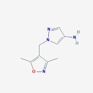 1-((3,5-dimethylisoxazol-4-yl)methyl)-1H-pyrazol-4-amine