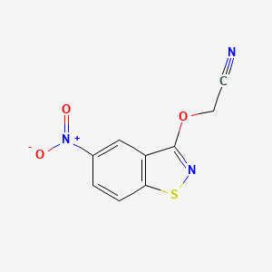 [(5-Nitro-1,2-benzisothiazol-3-yl)oxy]acetonitrile