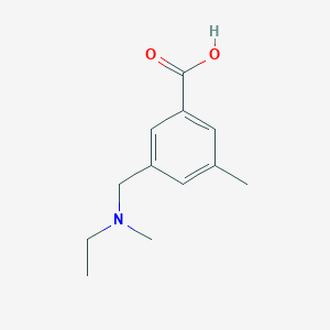 3-[(Ethyl-methyl-amino)-methyl]-5-methyl-benzoic acid