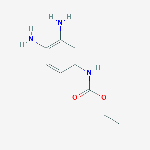 molecular formula C9H13N3O2 B8291303 (3,4-Diamino-phenyl)-carbamic acid ethyl ester 
