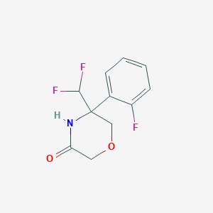 5-Difluoromethyl-5-(2-fluoro-phenyl)morpholin-3-one