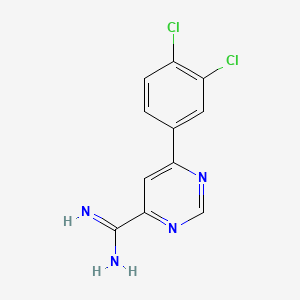 6-(3,4-Dichloro-phenyl)-pyrimidine-4-carboxamidine