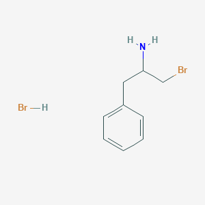 molecular formula C9H13Br2N B082914 Phenethylamine, a-(bromomethyl)-, hydrobromide CAS No. 13892-90-5