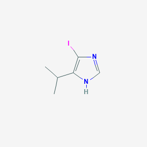 molecular formula C6H9IN2 B8291418 4-isopropyl-5-iodo-1H-imidazole 