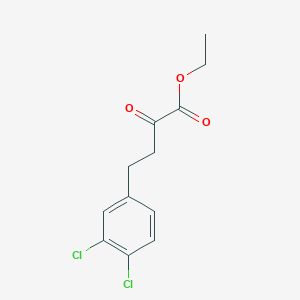 molecular formula C12H12Cl2O3 B8291467 Ethyl 4-(3,4-dichlorophenyl)-2-oxobutanoate 