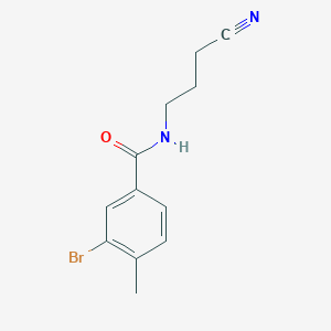 molecular formula C12H13BrN2O B8291480 n-(3-Cyanopropyl)-(3'-bromo-4'-methylphenyl)carboxamide 