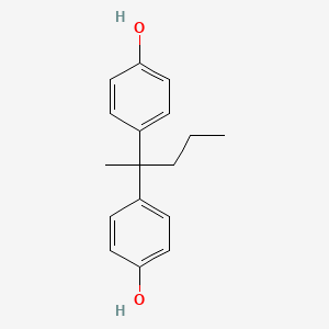 molecular formula C17H20O2 B8291514 2,2-Bis(4-hydroxyphenyl)pentane CAS No. 4204-58-4