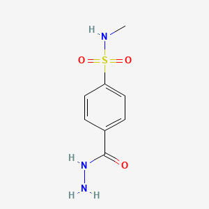 molecular formula C8H11N3O3S B8291544 4-(hydrazinocarbonyl)-N-methylbenzenesulfonamide 