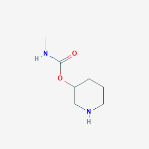 molecular formula C7H14N2O2 B8291566 Piperidin-3-yl(methyl)carbamate 